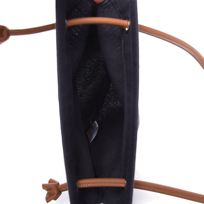 Hermes Canvas Swift Aline Grooming Bag Navy 5 of 9