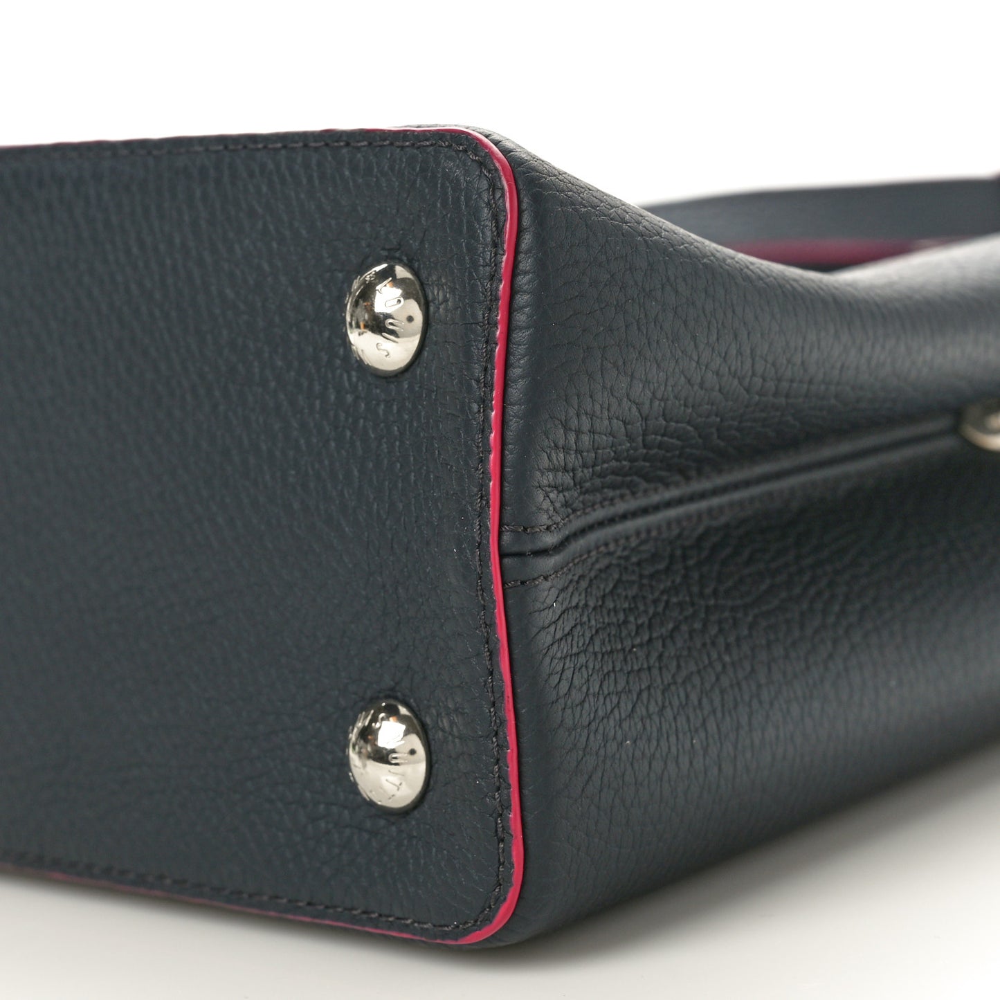 Taurillon Capucines BB Cobalt Fuchsia