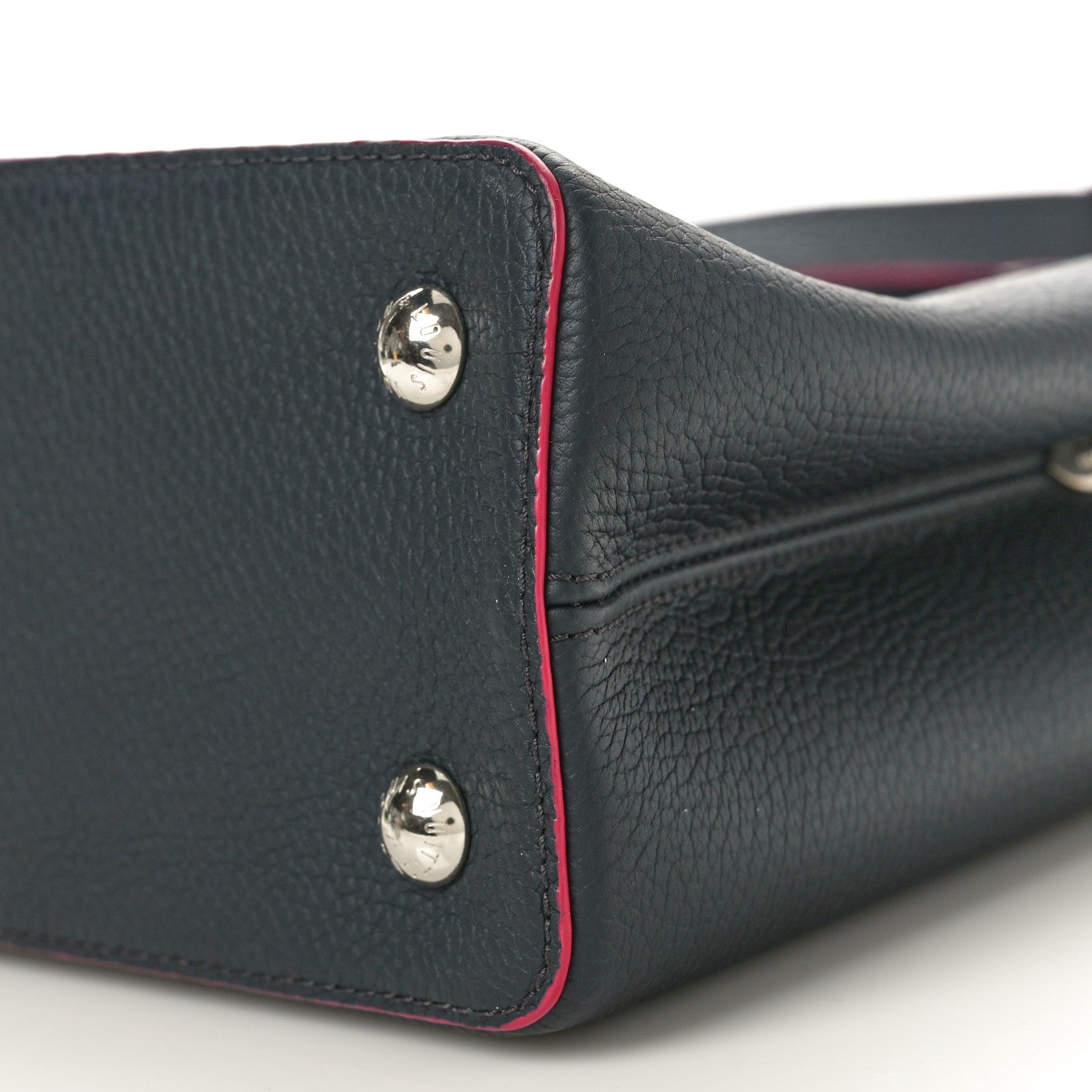 Louis Vuitton Taurillon Capucines BB Cobalt Fuchsia 9 of 9