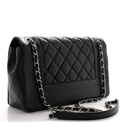 Chanel Sheepskin Quilted Vintage Mademoiselle Flap Black 3 of 13