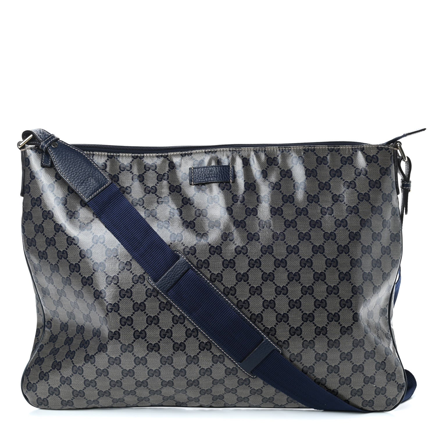 Gucci Crystal Monogram Messenger Bag Navy 1 of 10