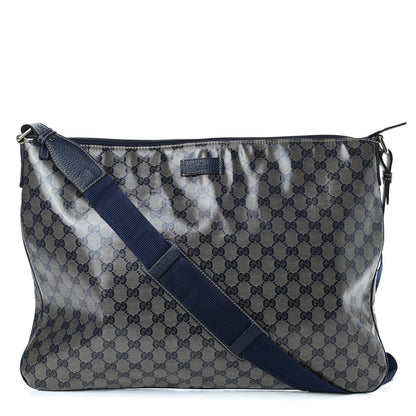 Gucci Crystal Monogram Messenger Bag Navy 1 of 10