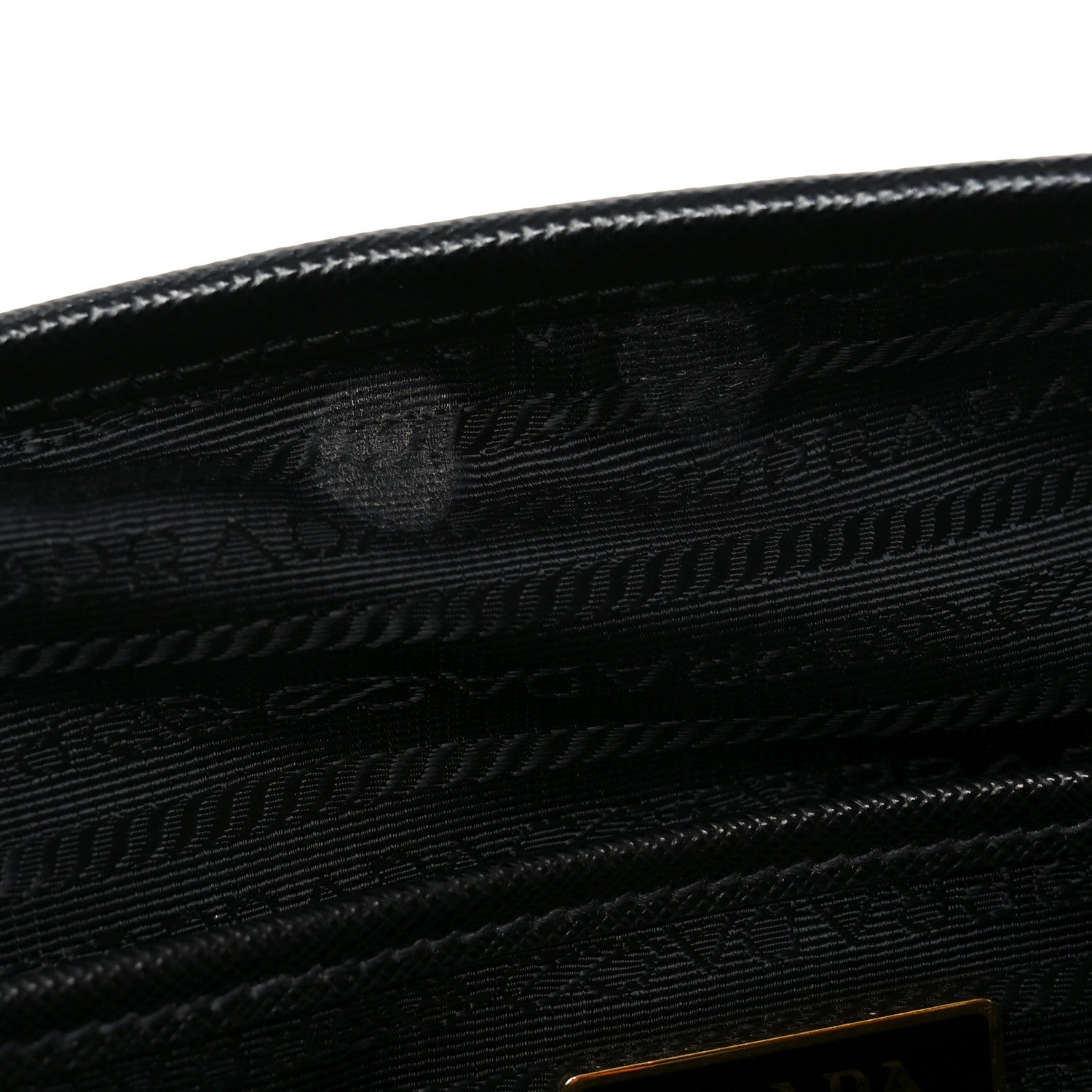 Prada Tessuto Nylon Soft Calf Small Tote Black 10 of 10