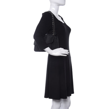 Chanel Perforated Calfskin Large Up In The Air Flap Black 2 of 10