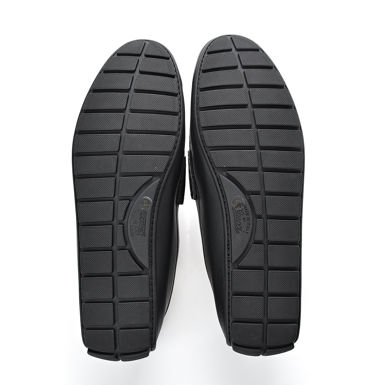Gucci Calfskin Miro Soft Microguccissima Mens Driver Loafers 11 Nero Black 5 of 9