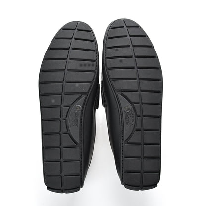 Gucci Calfskin Miro Soft Microguccissima Mens Driver Loafers 11 Nero Black 5 of 9