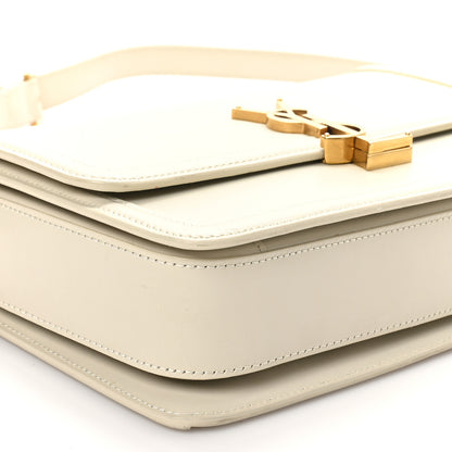 Saint Laurent Box Calfskin Monogram Medium Solferino Satchel Crema Soft 9 of 10