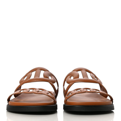 Hermes Nappa Extra Sandals 38 Naturel 2 of 11