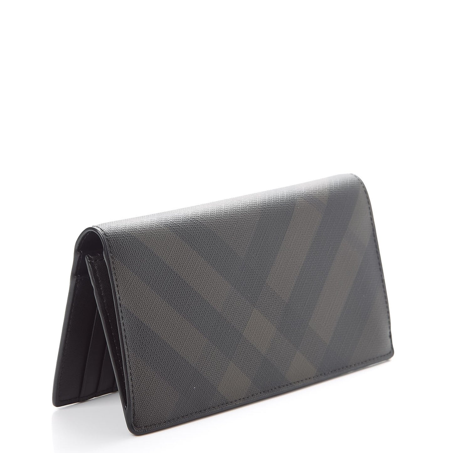 London Check Continental Wallet Chocolate