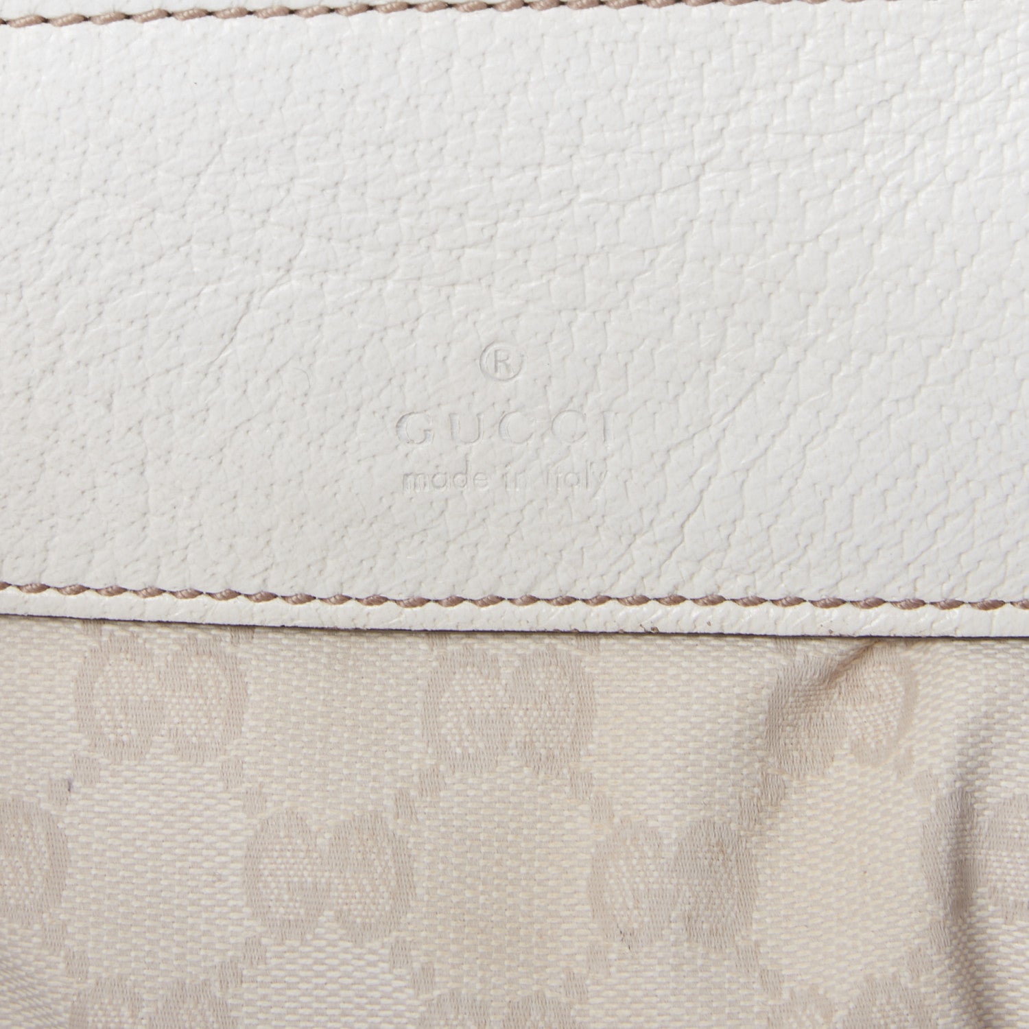 Gucci GG Monogram Web Double Pocket Belt Bag White 7 of 8