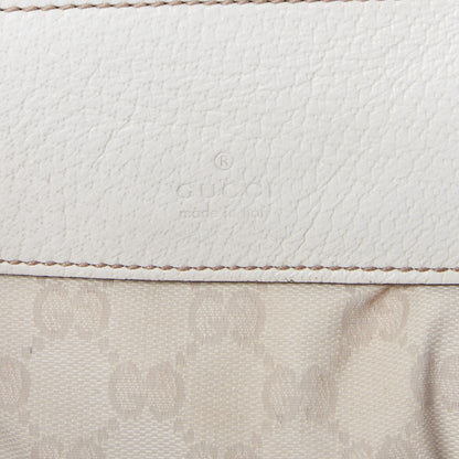 Gucci GG Monogram Web Double Pocket Belt Bag White 7 of 8