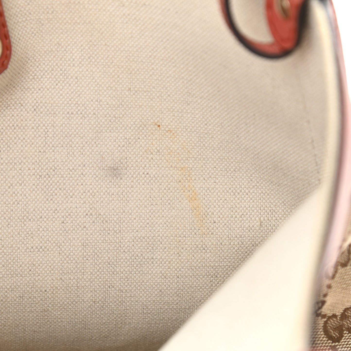 Metallic Monogram Medium Craft Tote Orange