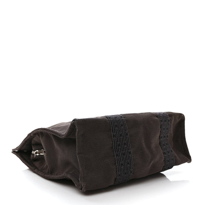 Hermes Canvas Herline Backpack Grey 4 of 10