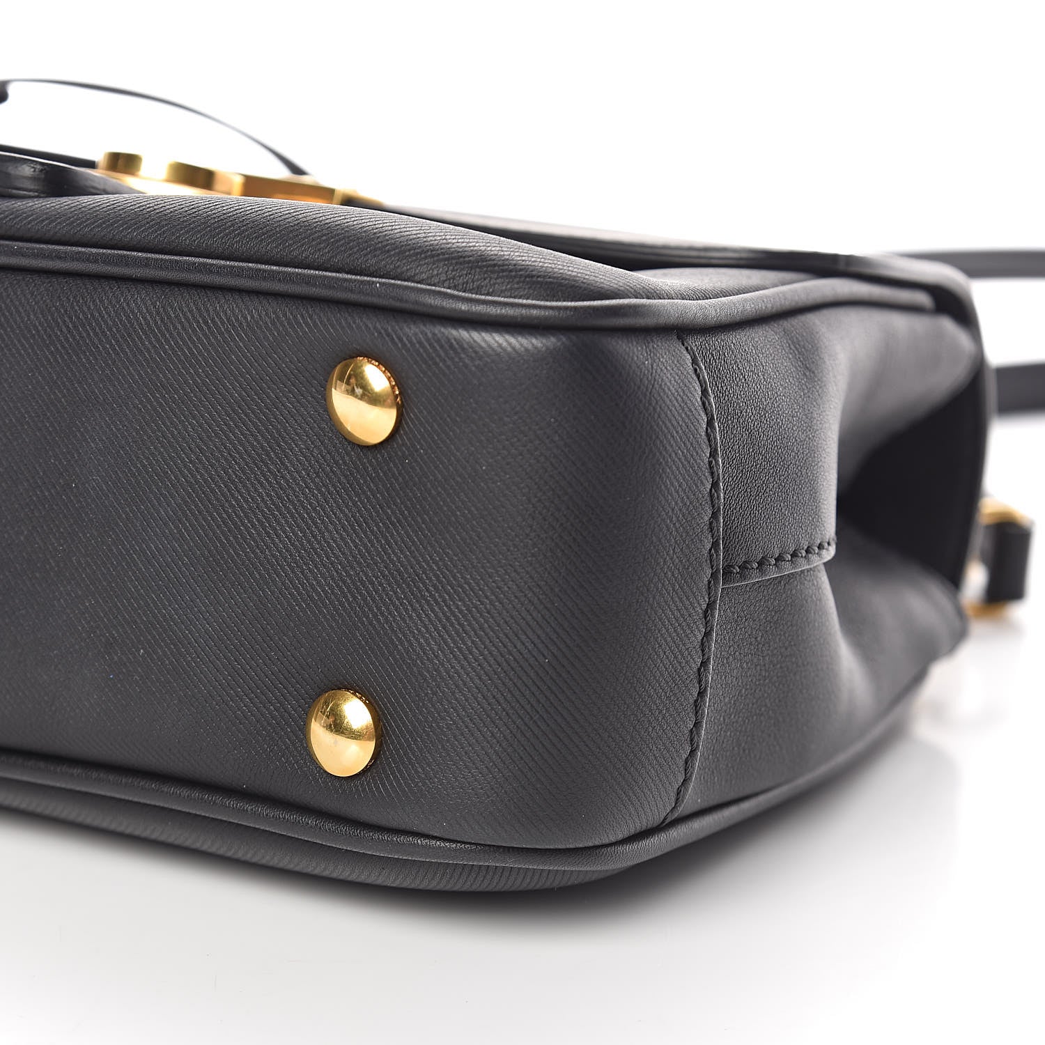 Burberry Trench Calfskin Small DK88 Top Handle Bag Black 10 of 12