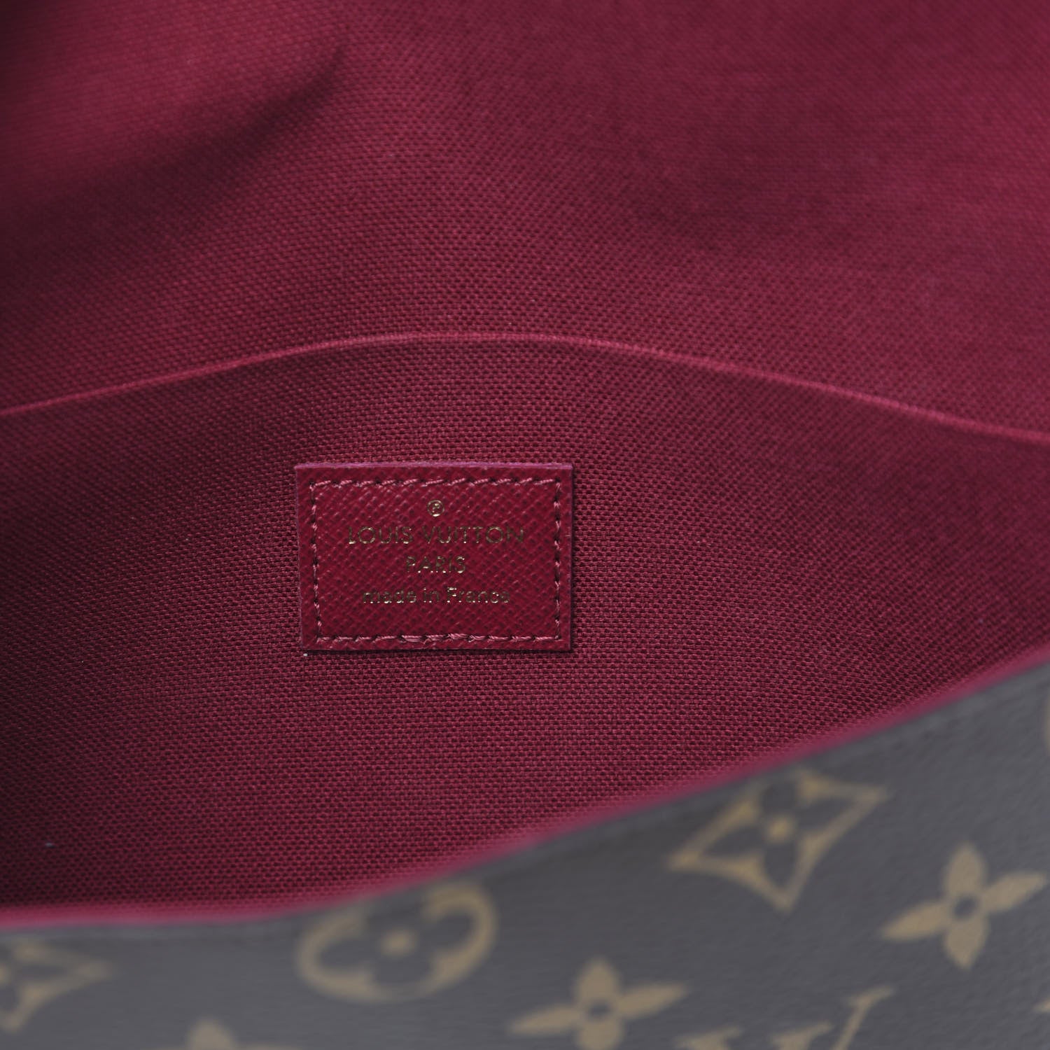 Louis Vuitton Monogram Pochette Felicie Chain Wallet Fuchsia 6 of 11