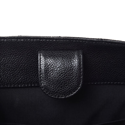 Chanel Caviar Quilted Petit Shopping Tote PST Black 8 of 15