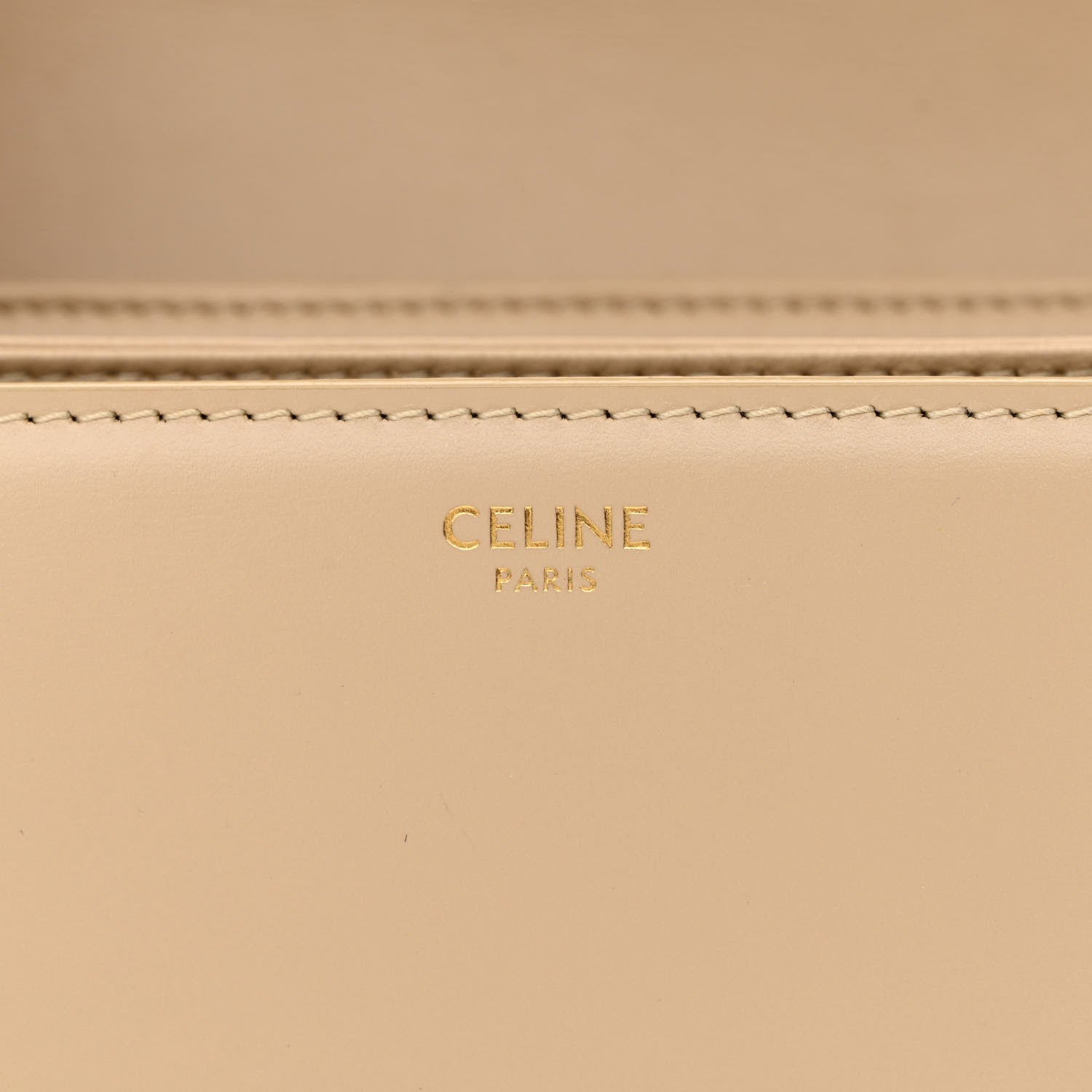 Celine Shiny Calfskin Medium Triomphe Nude 6 of 22