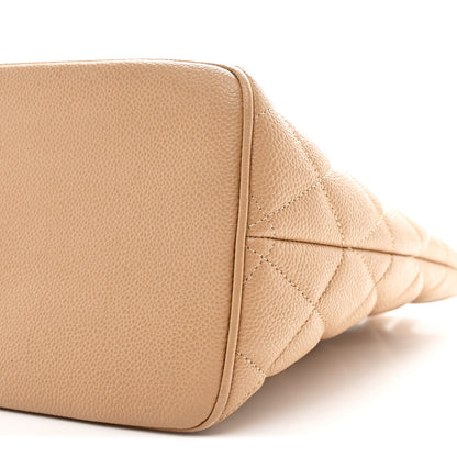 Chanel Caviar Quilted Medallion Tote Beige 10 of 12