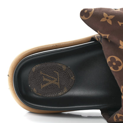 Louis Vuitton Nylon Monogram Pool Pillow Comfort Mule 38 Cacao Brown 7 of 9
