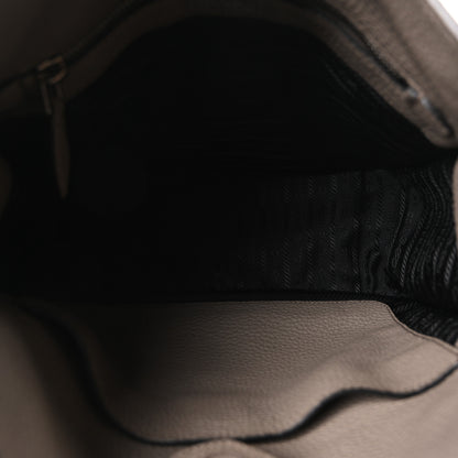 Prada Vitello Daino Soft Hobo Messenger Bag Argilla 5 of 10