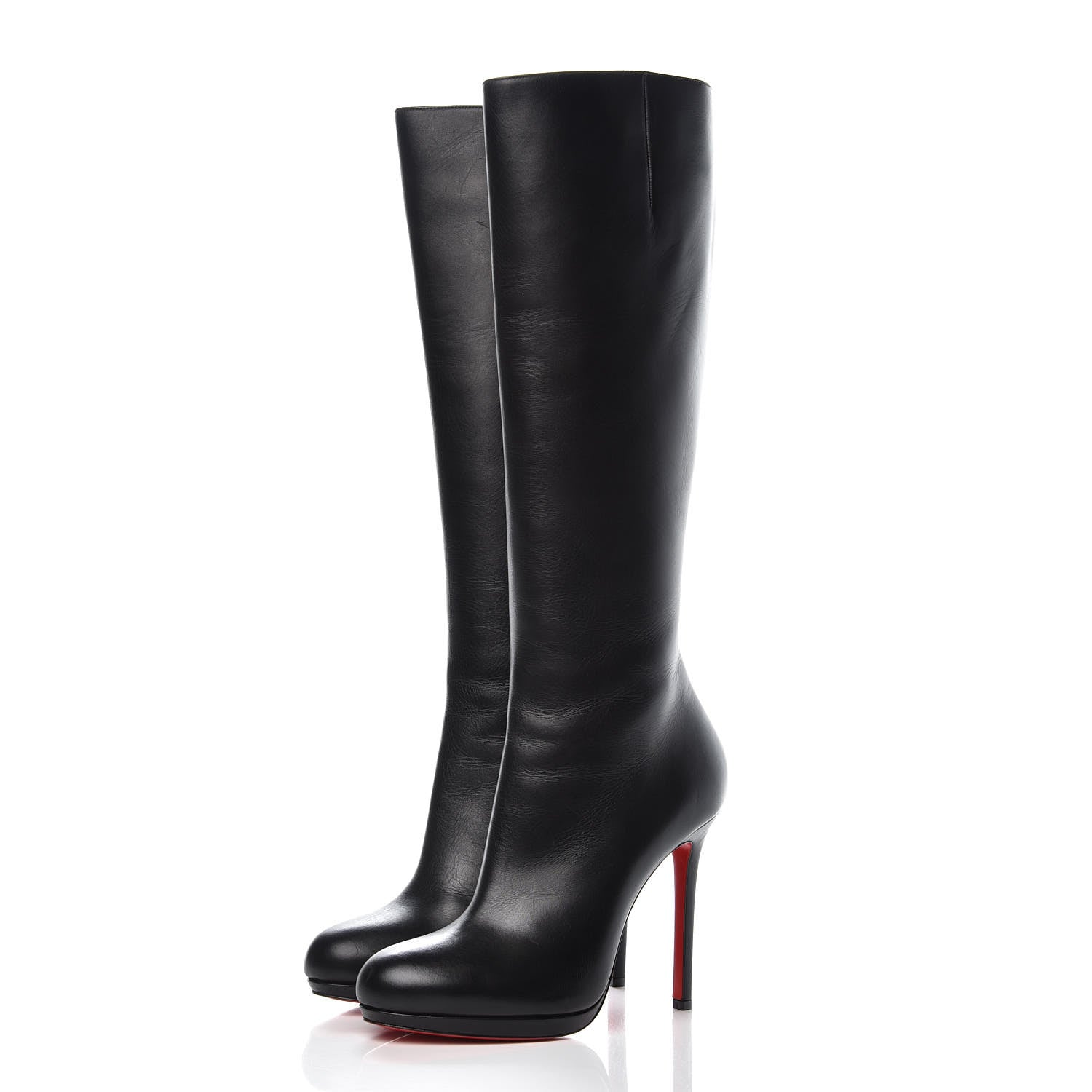 Christian Louboutin Calfskin Botalli 120 Tall Boots 39 Black 3 of 9