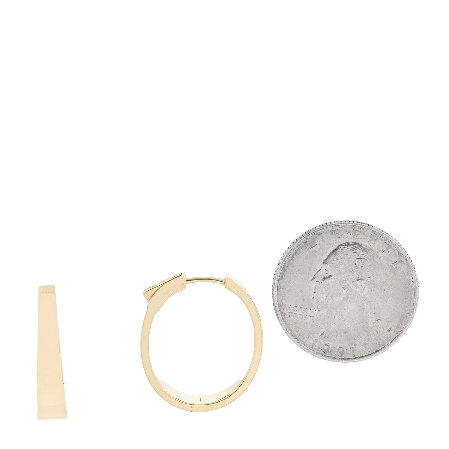 Anita Ko 18K Yellow Gold Classic Meryl Hoop Earrings 2 of 5