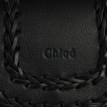Chloe Calfskin Braided Mini Hudson Shoulder Bag Black 5 of 8