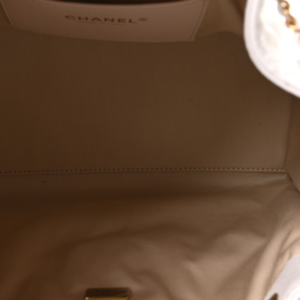 Caviar Quilted Small Chanel 25 Handbag White