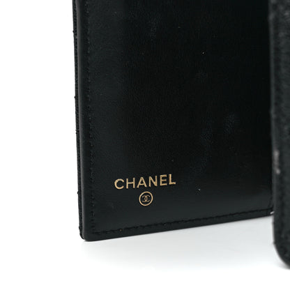 Chanel Caviar Quilted Studded CC Medium Flap Wallet Black 6 of 11