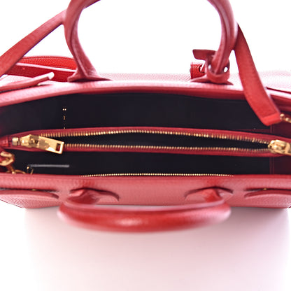 Saint Laurent Grained Calfskin Small Sac De Jour Lipstick Red 5 of 10