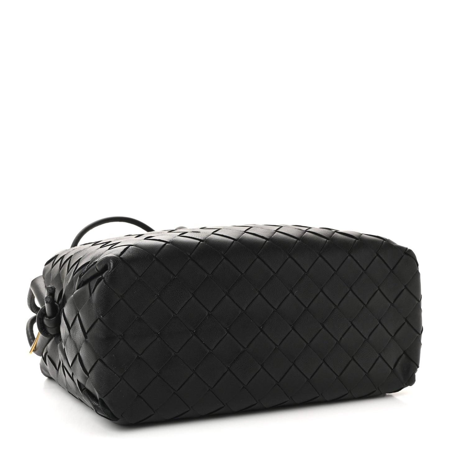 Nappa Intrecciato Small Loop Camera Bag Black
