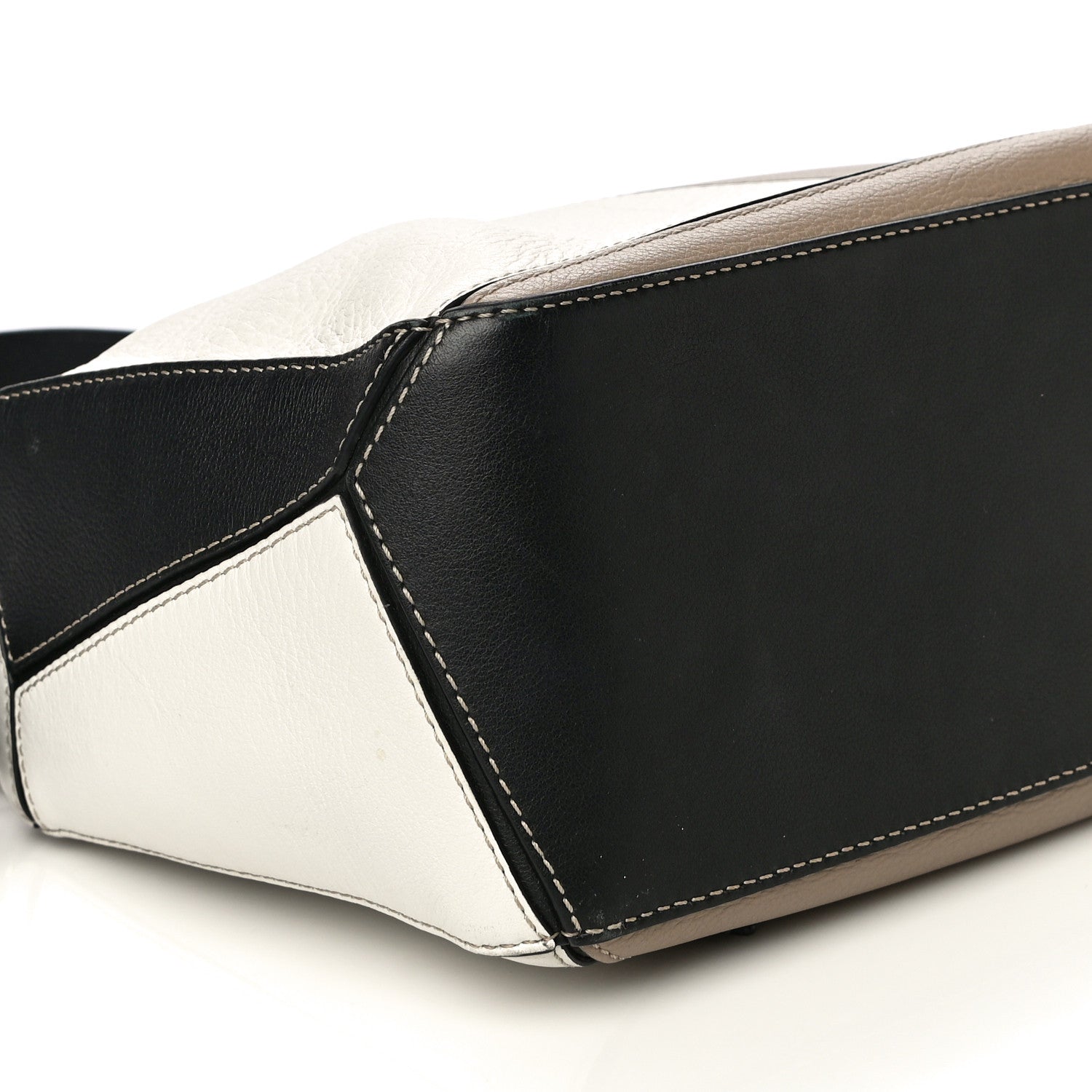 Loewe Calfskin Small Puzzle Bag Black Taupe 10 of 15