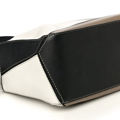 Loewe Calfskin Small Puzzle Bag Black Taupe 10 of 15