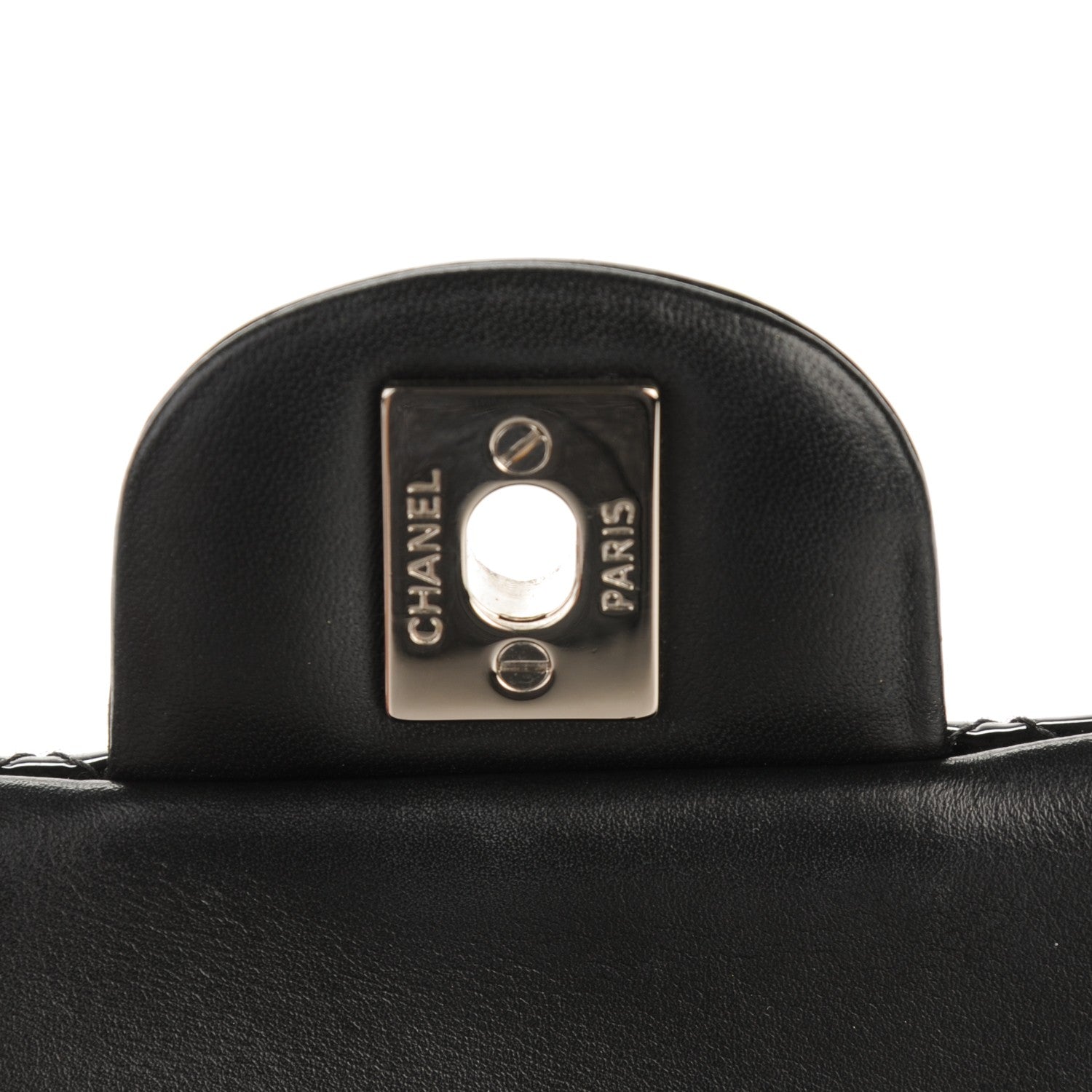 Chanel Patent Calfskin Quilted Mini Rectangular Flap Black 6 of 8