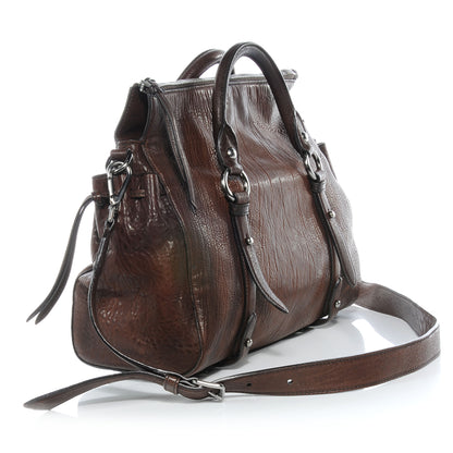 Miu Miu Nappa Monk Satchel Bruciato 3 of 8