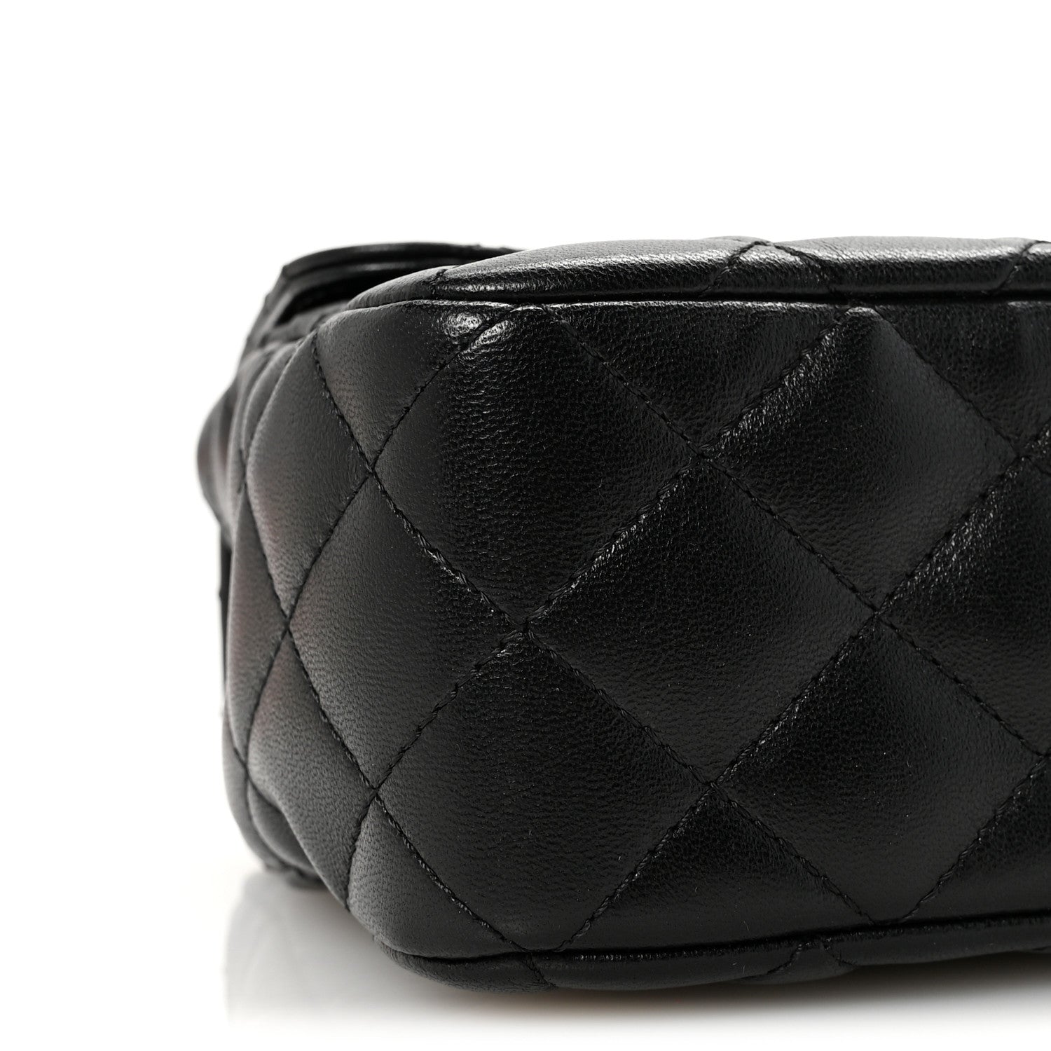 Chanel Lambskin Quilted Small Strass On Top Flap Bag Black 9 of 11