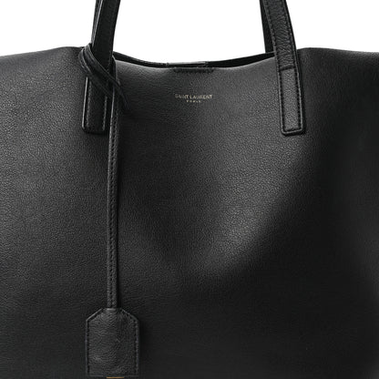 Saint Laurent Calfskin Large Shopping Tote Black 8 of 10