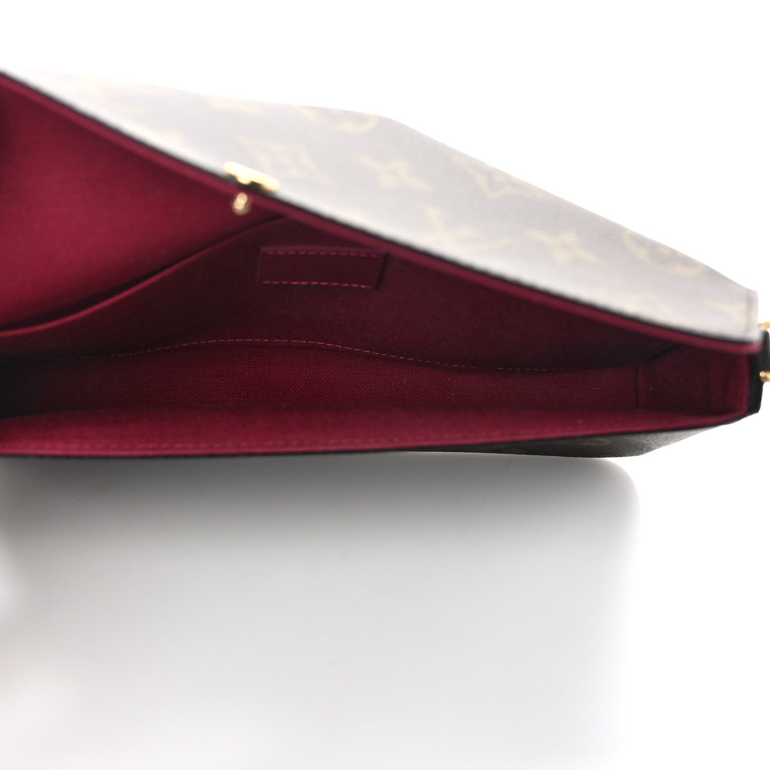 Louis Vuitton Monogram Pochette Felicie Chain Wallet Fuchsia 6 of 11