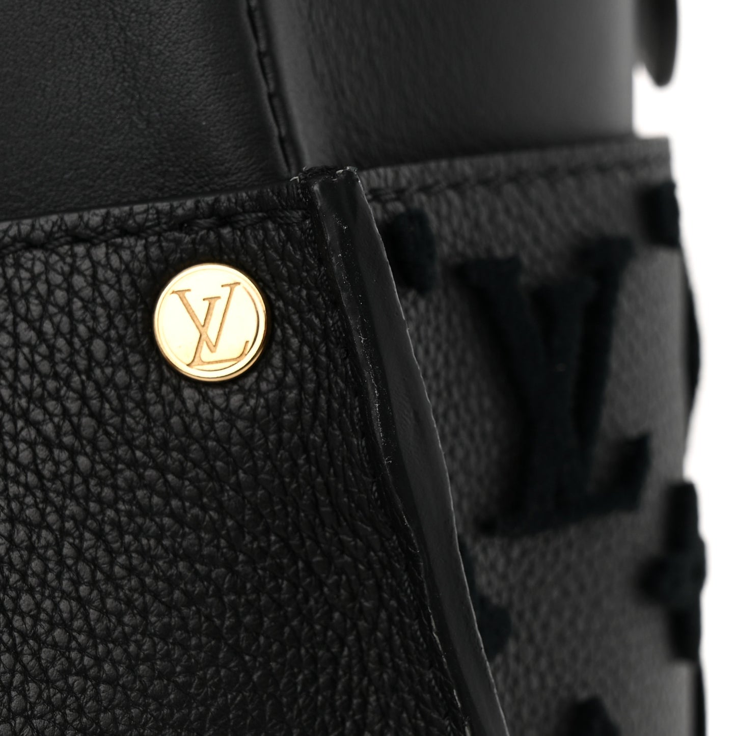 Calfskin Monogram Tufting On My Side Black