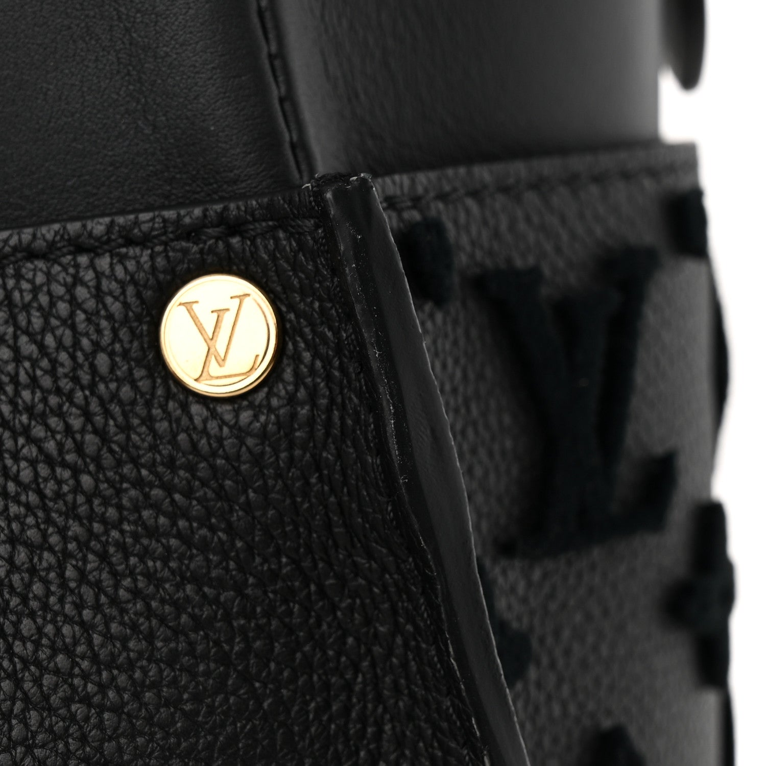 Louis Vuitton Calfskin Monogram Tufting On My Side Black 12 of 12