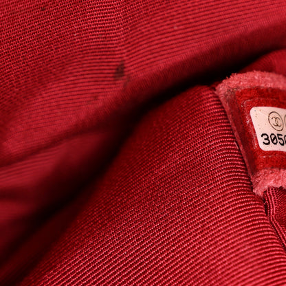 Chanel Calfskin Quilted XXL Travel Flap Bag Red 7 of 14