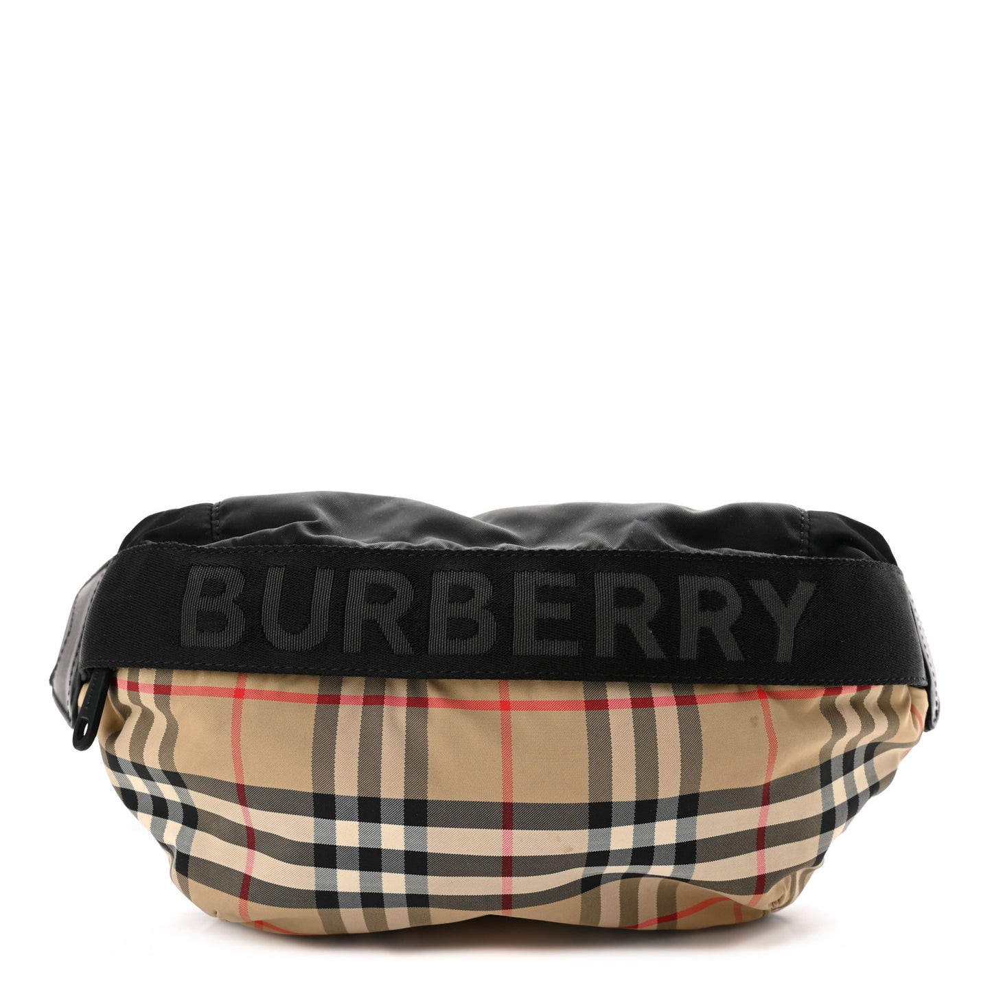 Nylon Vintage Check Sonny Bum Bag Archive Beige Black