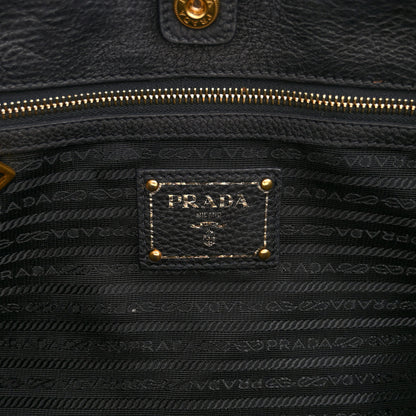 Prada Vitello Daino Shopping Tote Black 6 of 15