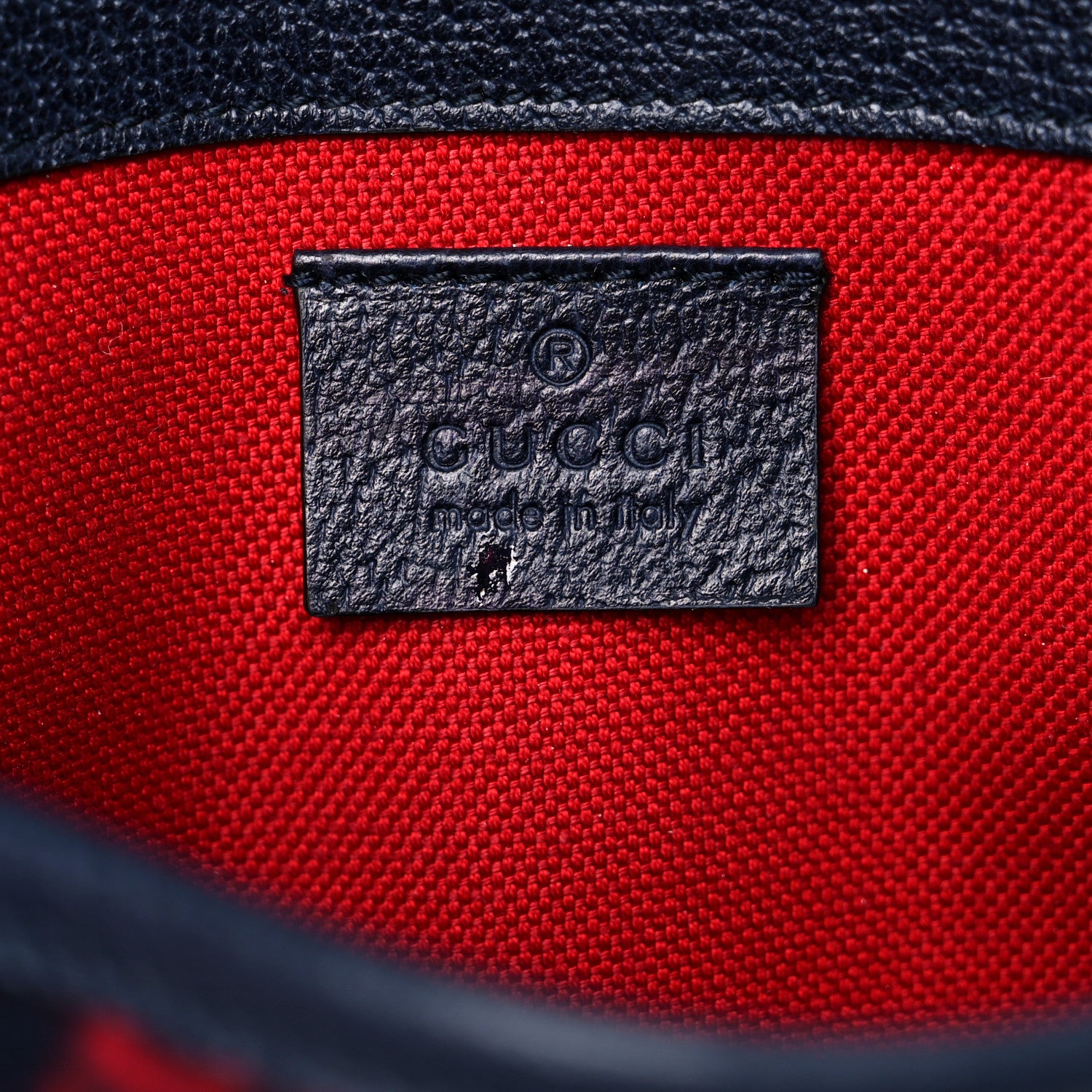 Gucci Covered Wool GG Monogram Slim Belt Bag Navy Red 6 of 14