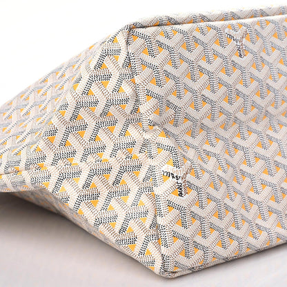 Goyard Goyardine Saint Louis Claire Voie GM White Yellow 5 of 8