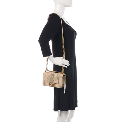 Chanel Caviar Quilted Small Cuba Cruise Boy Flap Khaki 2 of 10