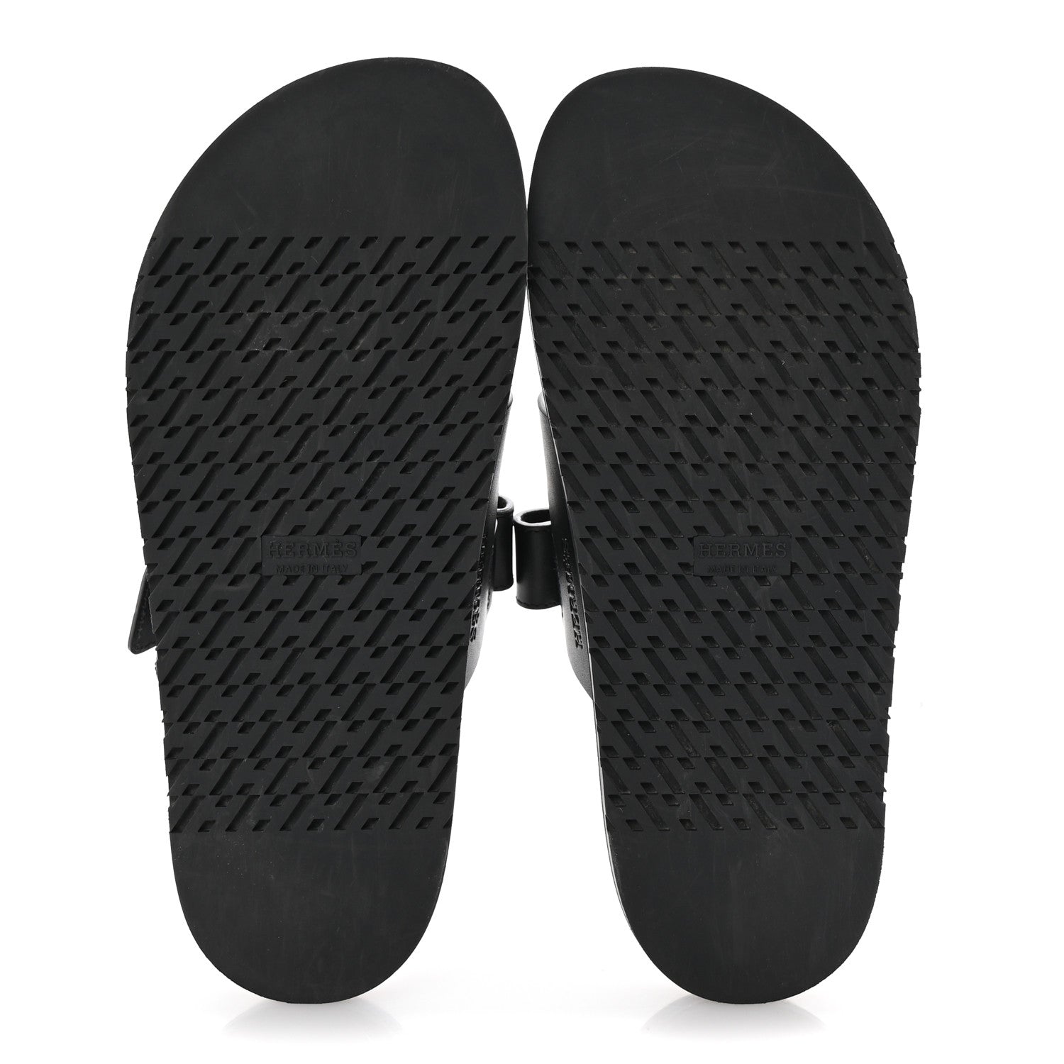 Hermes Calfskin Womens Chypre Sandals 39 Black 6 of 10