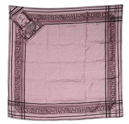 Chanel Silk CC Square Scarf Pink 2 of 5