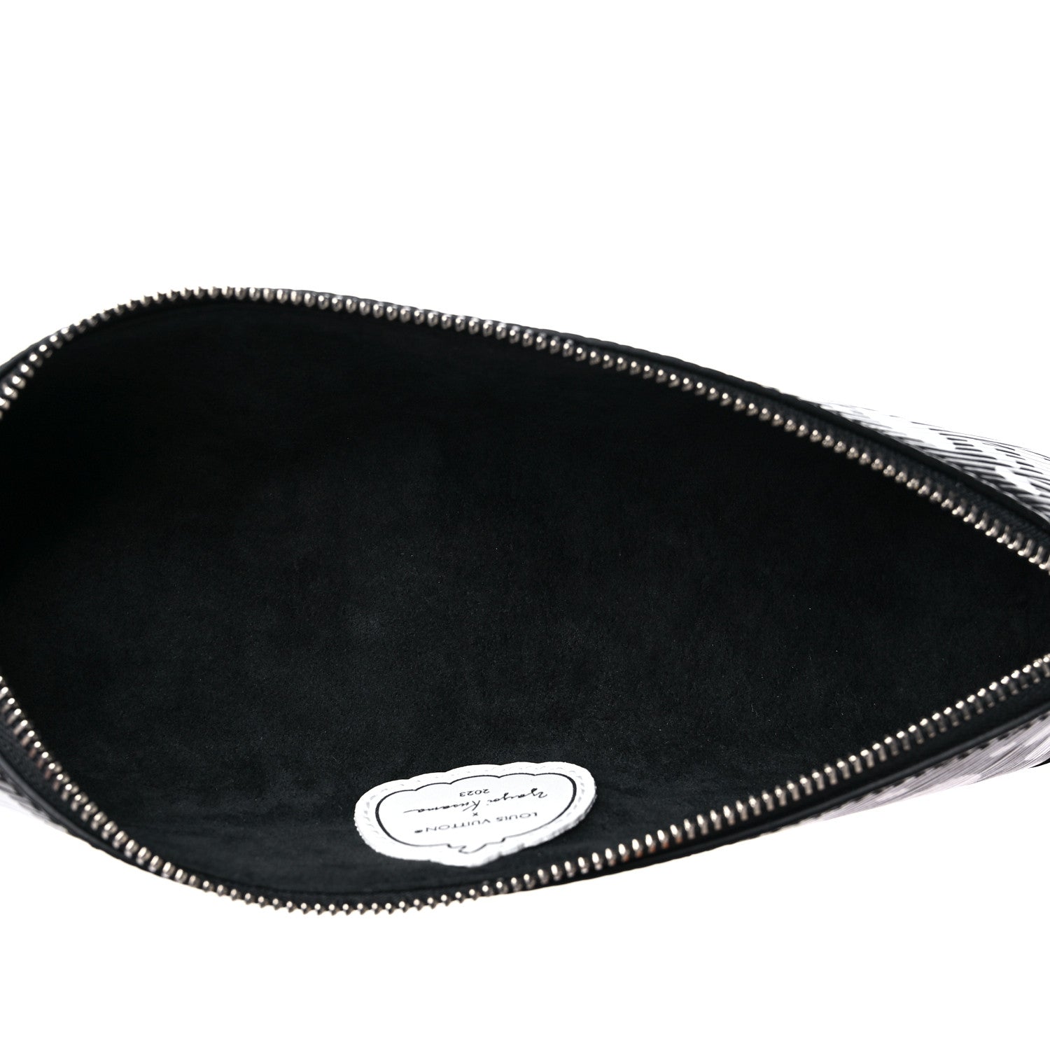 Louis Vuitton X YK Epi Infinity Dots Elizabeth Pencil Pouch Black White 5 of 9