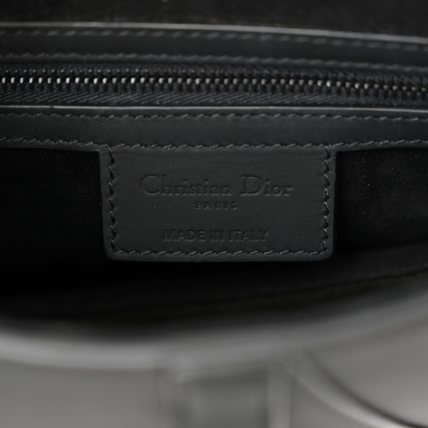 Ultra Matte Calfskin Saddle Bag Black